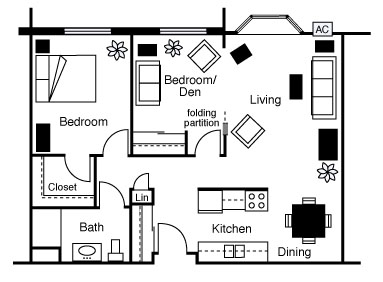 2 bedroom unit